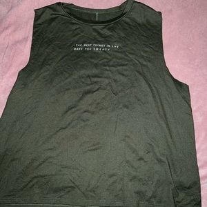 Green Workout Tank